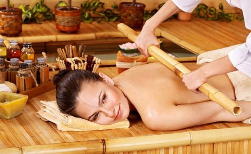 Японский массаж бамбуковыми палочками